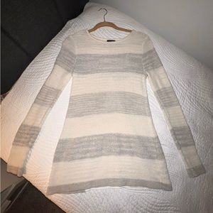Calvin Klein sweater, sheer back opening triangle cut